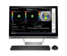 Monitor displaying toric precision testing from Tracey Technologies