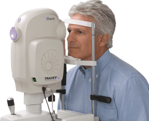 iTrace Exam with patient