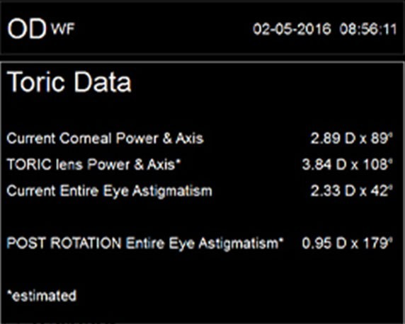 Toric data from the iTrace toric check